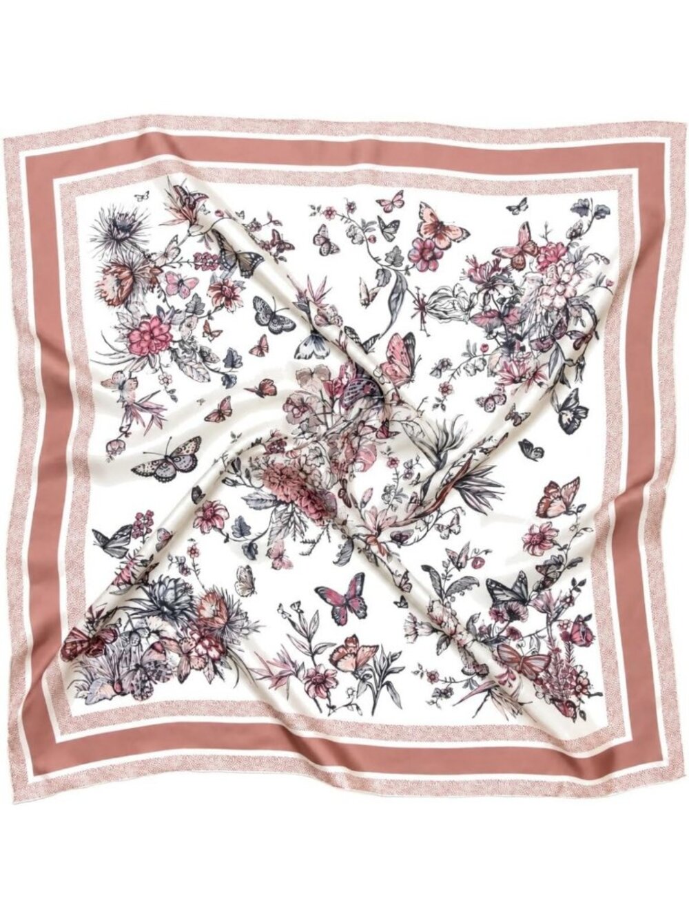 Luxurious 100% Mulberry Silk Scarf for Women - Large 35"x35" Square Bandana